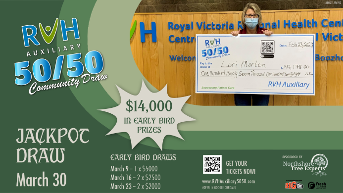 RVH Auxiliary 50/50 Draw